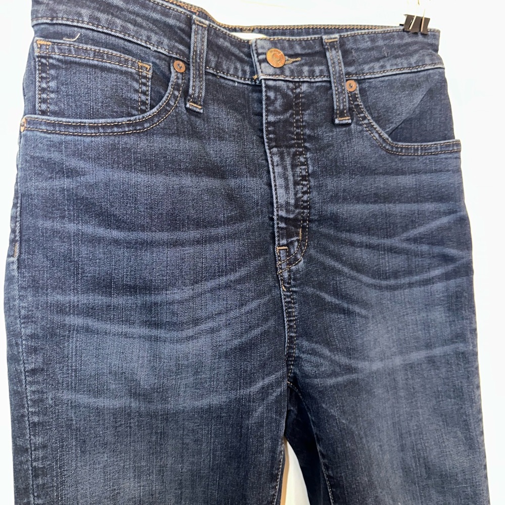 Madewell Dark Blue Curvy High-Rise Skinny Jeans - Picture 4 of 9